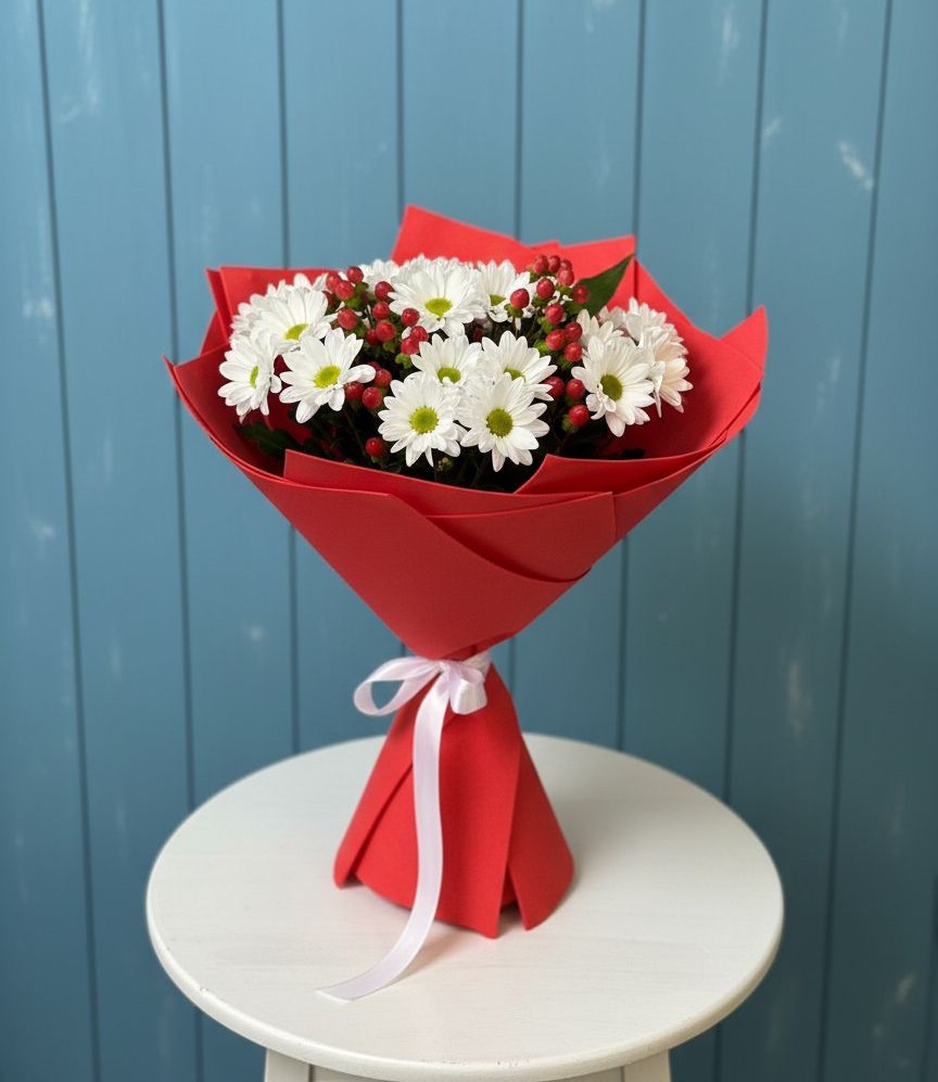 Букет цветов из: Хризантемы в Парфино