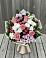 Букет цветов из: Альстромерии, Гвоздики, Розы и Хризантемы в Парфино