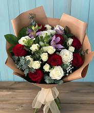 Букет цветов из:  Розы и Альстромерии в Парфино