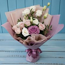 Букет цветов из:  Розы и Лизиантусы в Парфино