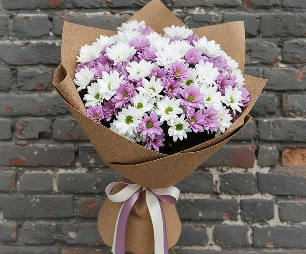 Букет цветов из: Хризантемы в Парфино