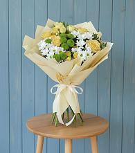 Букет цветов из:  Хризантемы и Розы в Парфино